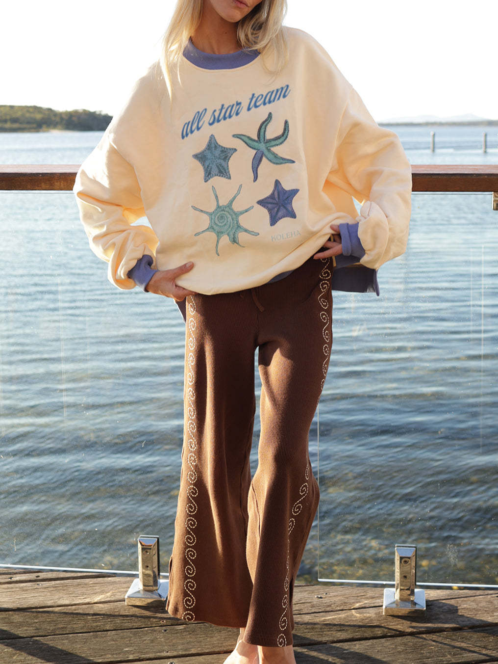 All Star Cream Oversized Pullover