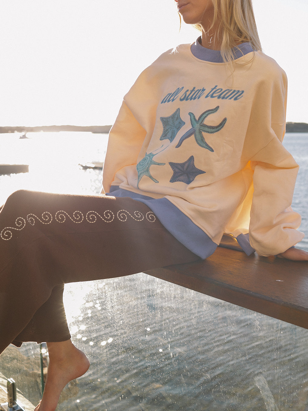 All Star Cream Oversized Pullover
