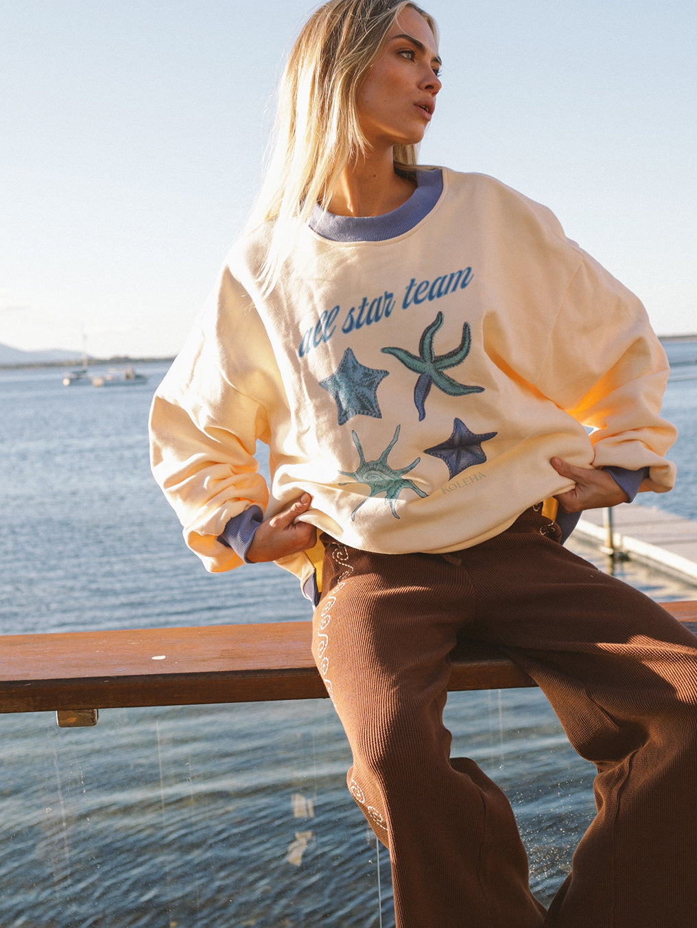 All Star Cream Oversized Pullover