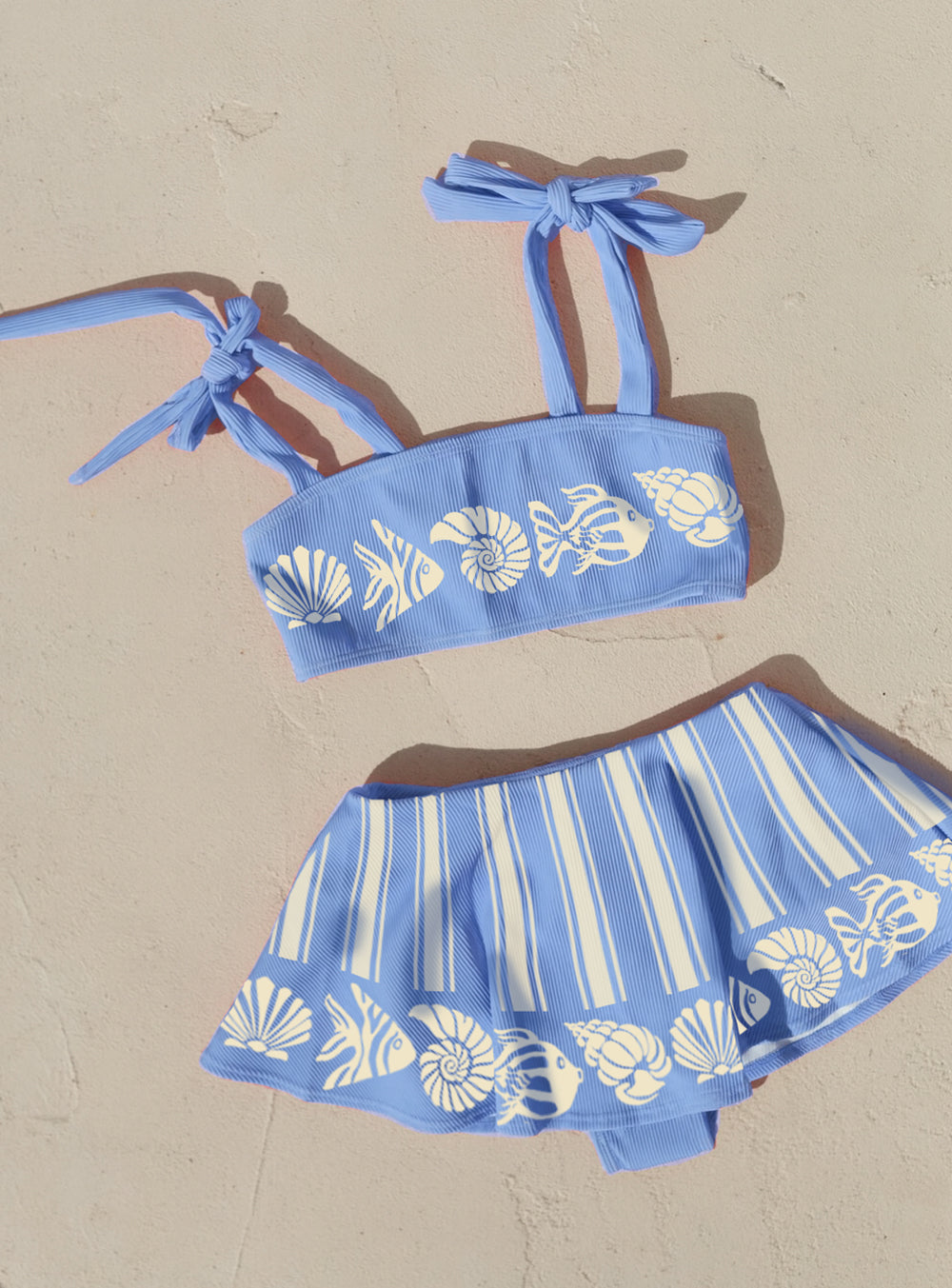 Blue Holiday Bikini Set