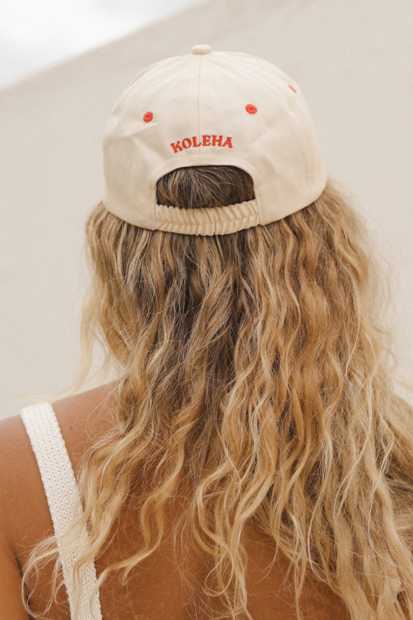 Swim Club Cap - Red & Cream