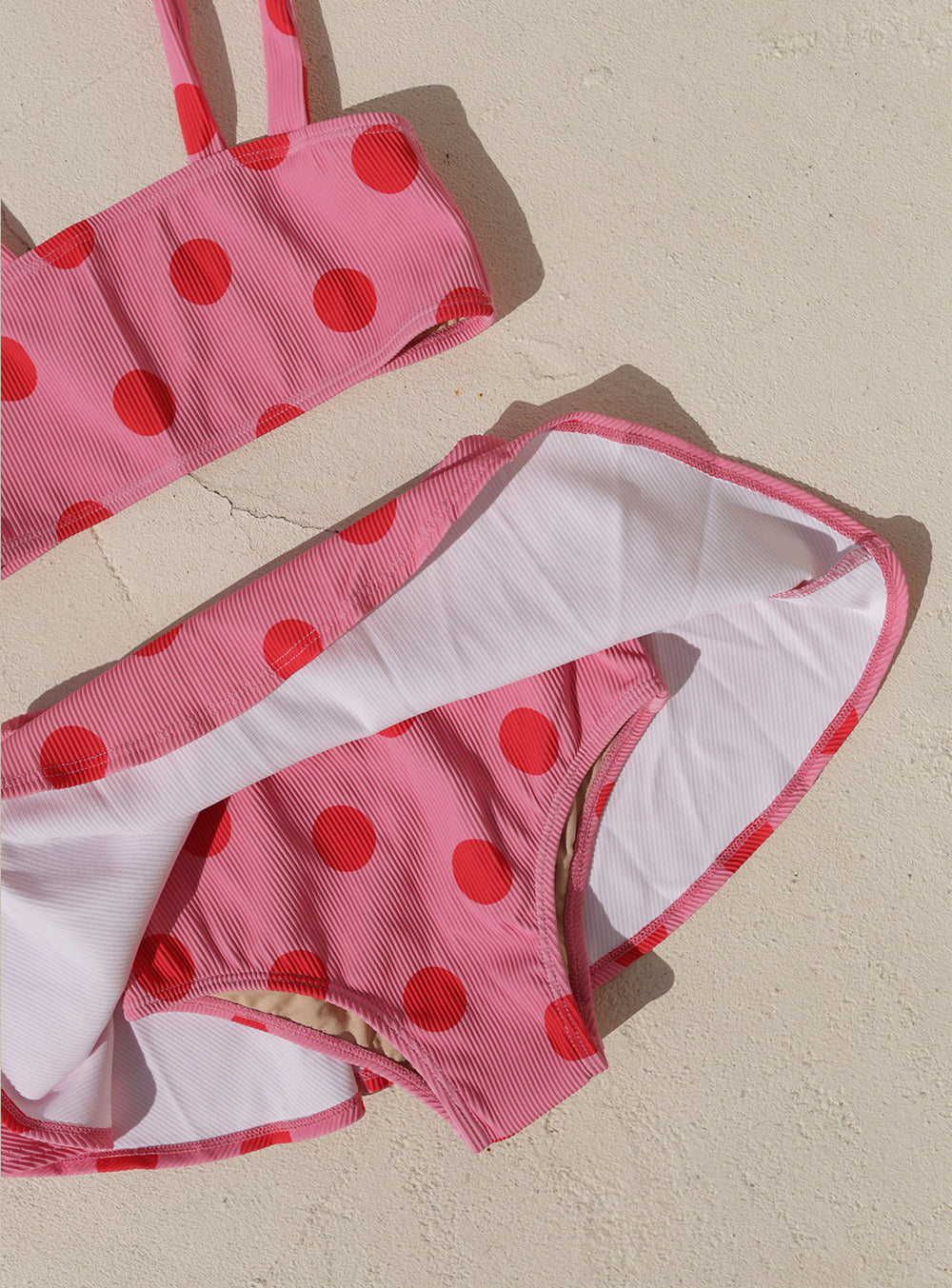 Pink Polka Bikini Set