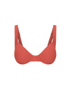 Dusty Red Tie Back Bra