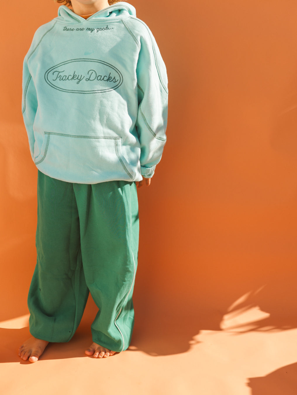 Good Tracky Dacks Aqua Hoodie