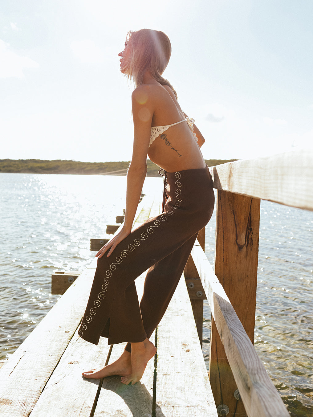 Waffle Chestnut Pant